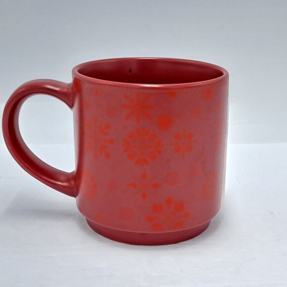 Tim Hortons Mug Snowflakes 2021 Red Christmas Ceramic Coffee Cup - Picture 2 of 7